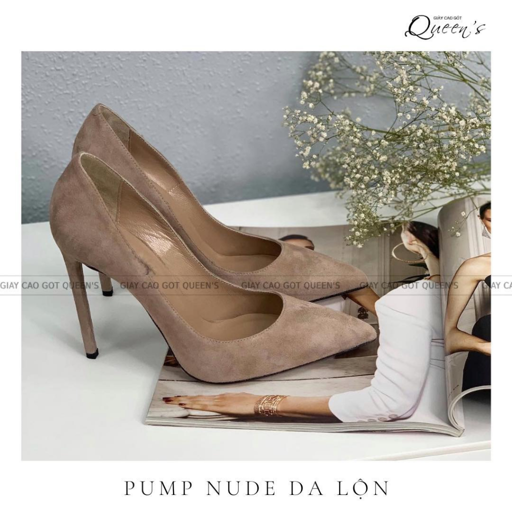 Giày pump nude lộn cao cấp cao 8 10 11cm Shopee Việt Nam