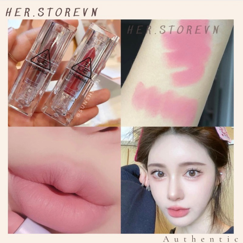 Son 3CE Soft Matte Lipstick Another Wish Màu Hồng Nude Shopee Việt Nam