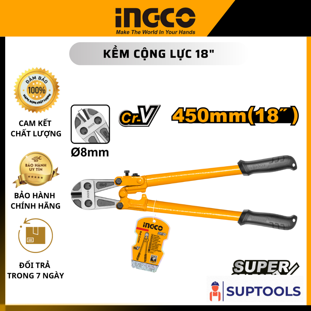 Kềm cộng lực 18 inch INGCO HBC1818 Kìm cộng lực 18 45cm Đồ nghề chính