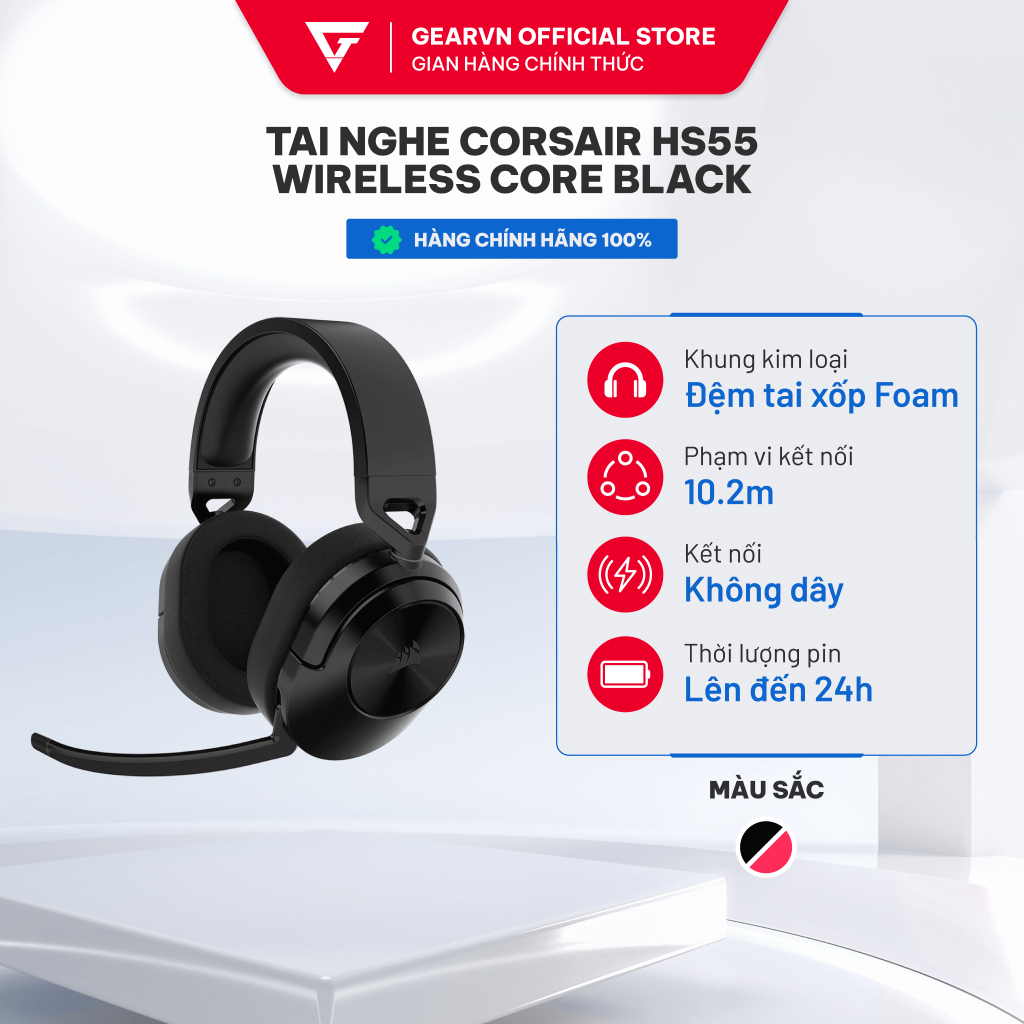 Tai Nghe Corsair Hs Wireless Core Black Ca Ap Shopee Vi T Nam