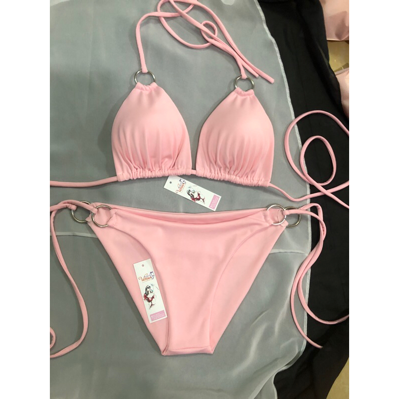 Bikini bassi đồ bơi nữ hai mảnh phối khoen cực xinh nhiều màu