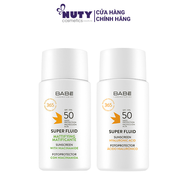 Kem Ch Ng N Ng Babe Super Fluid Sunscreen Spf Ml Shopee Vi T Nam