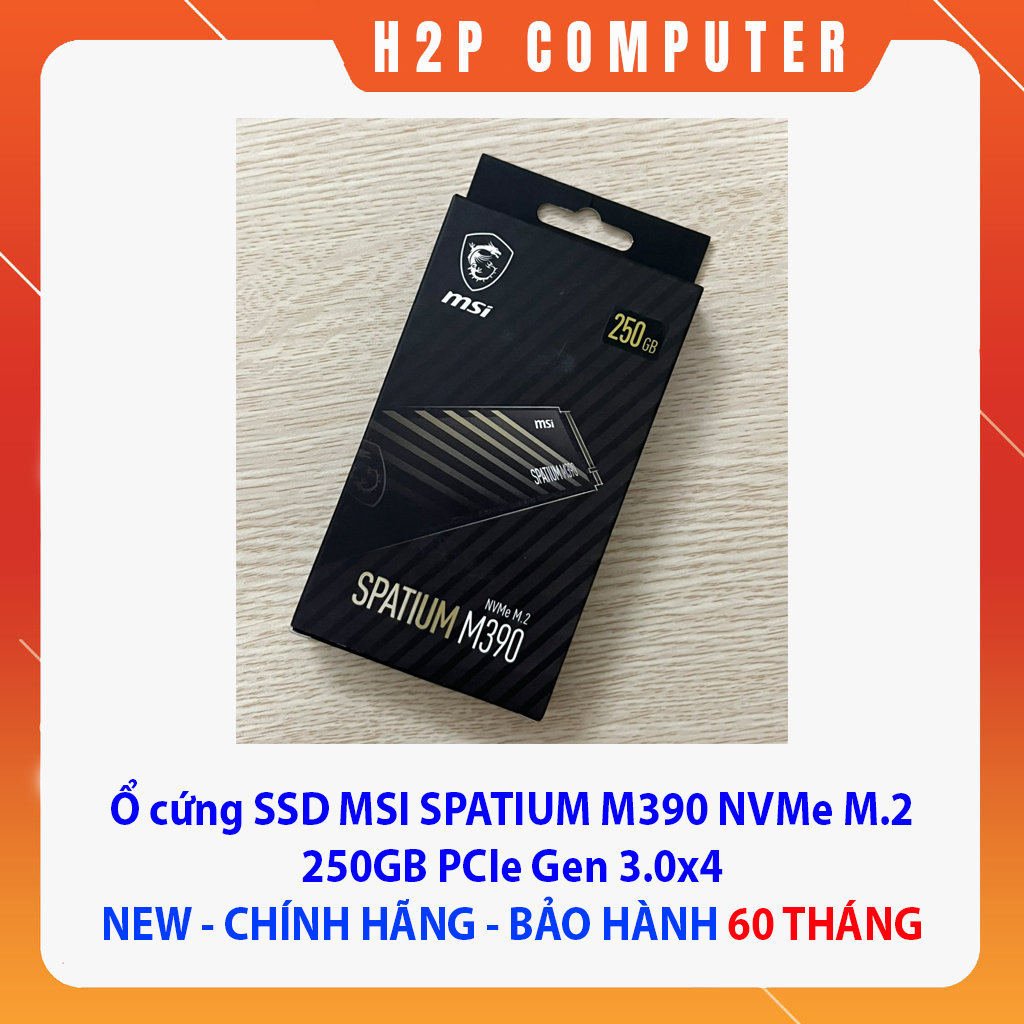 C Ng Ssd Msi Spatium M Nvme M Gb Pcie Gen X New Ch Nh