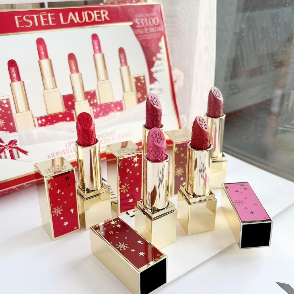 Set Son Estée Lauder Pure Color Envy Lipstick Wonders 5 Màu Shopee