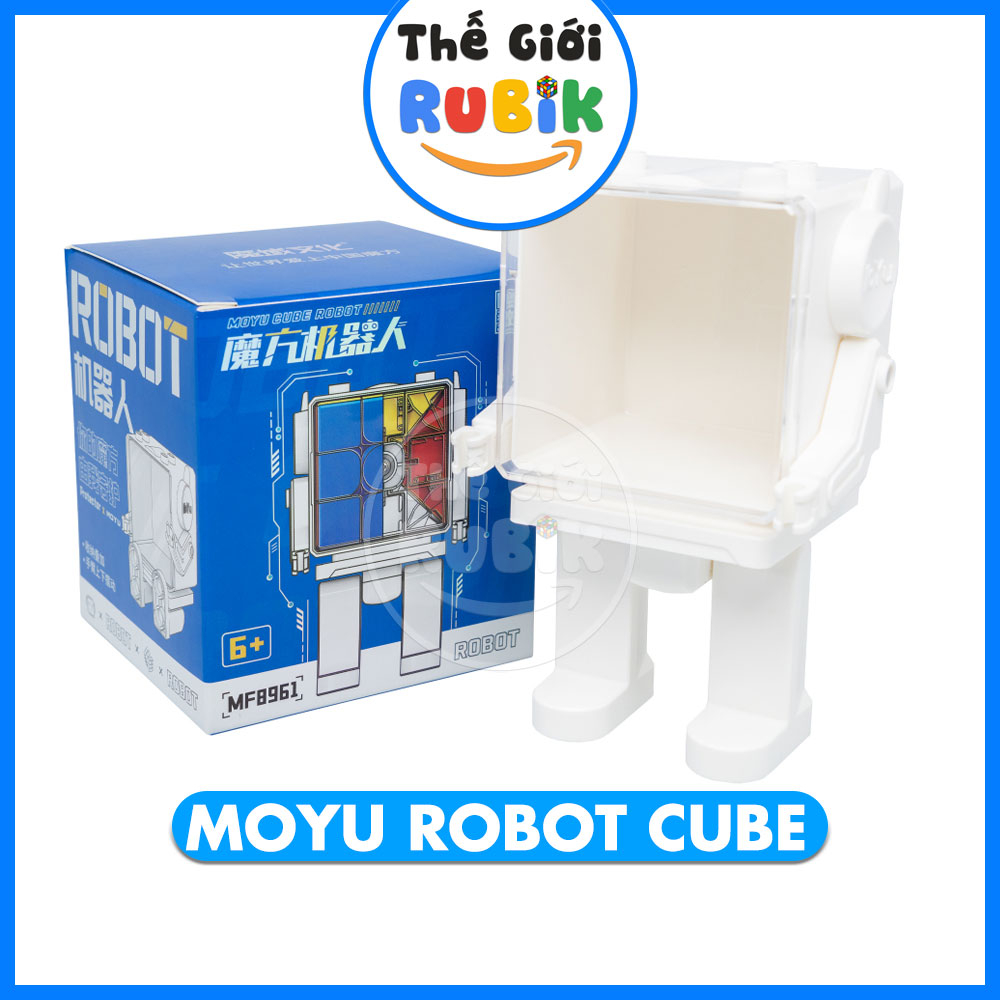 MoYu Robot Cube Stand Display Box 2x2 3x3 Hộp Đựng Rubik Hình Robot