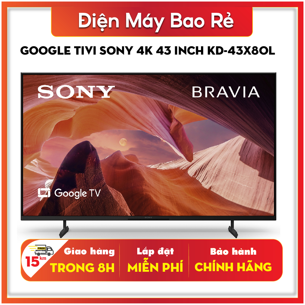 Google Tivi Sony 4K 43 inch KD 43X80L Shopee Việt Nam