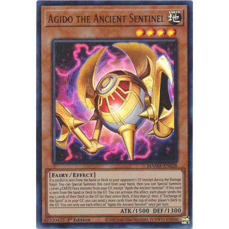 Thẻ Bài Yugi Oh Tiếng Anh Agido the Ancient Sentinel MAMA EN028