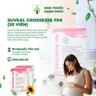 Chính hãng SUVEAL GROSSESSE FER 30 VIÊN VITAMIN TỔNG HỢP CHO MẸ