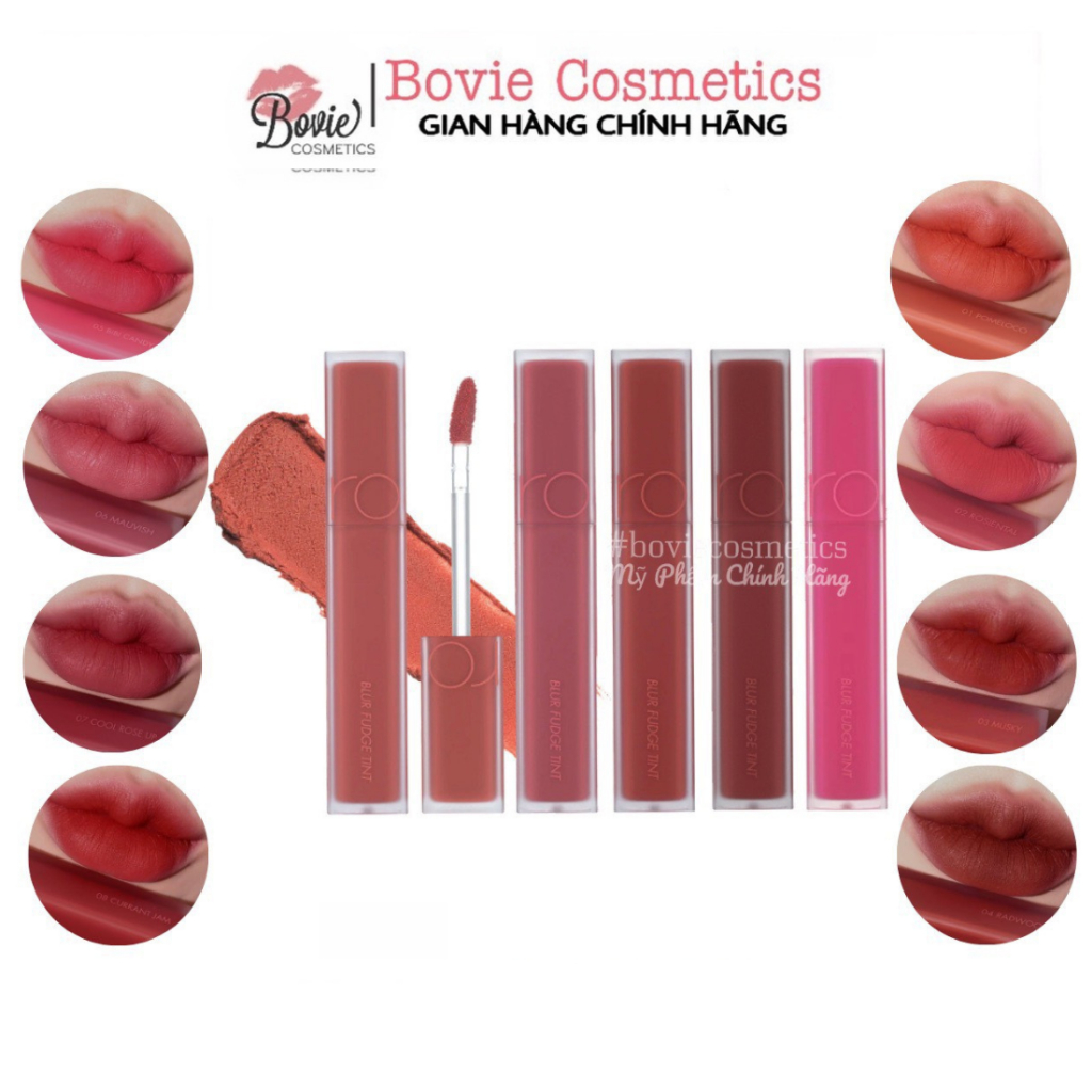 Son Kem Lì Romand Blur Fudge Tint 03 04 5g Shopee Việt Nam