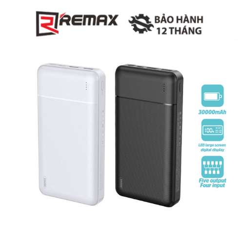 Pin Dự Phòng 30000mah Remax RPP 167 Lango Series Fast Charing 2 1A tích