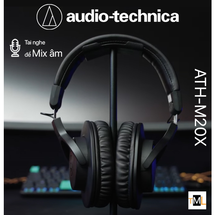 Tai Nghe Kiểm Âm Audio Technica ATH M20X ATHM20X Chính Hãng Bảo hành