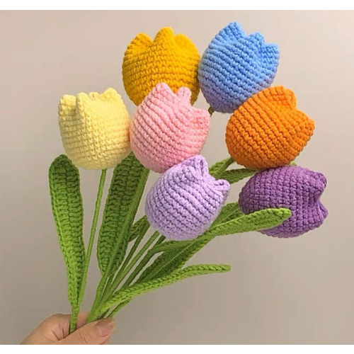 Handmade Hoa Tulip Len Shopee Vi T Nam