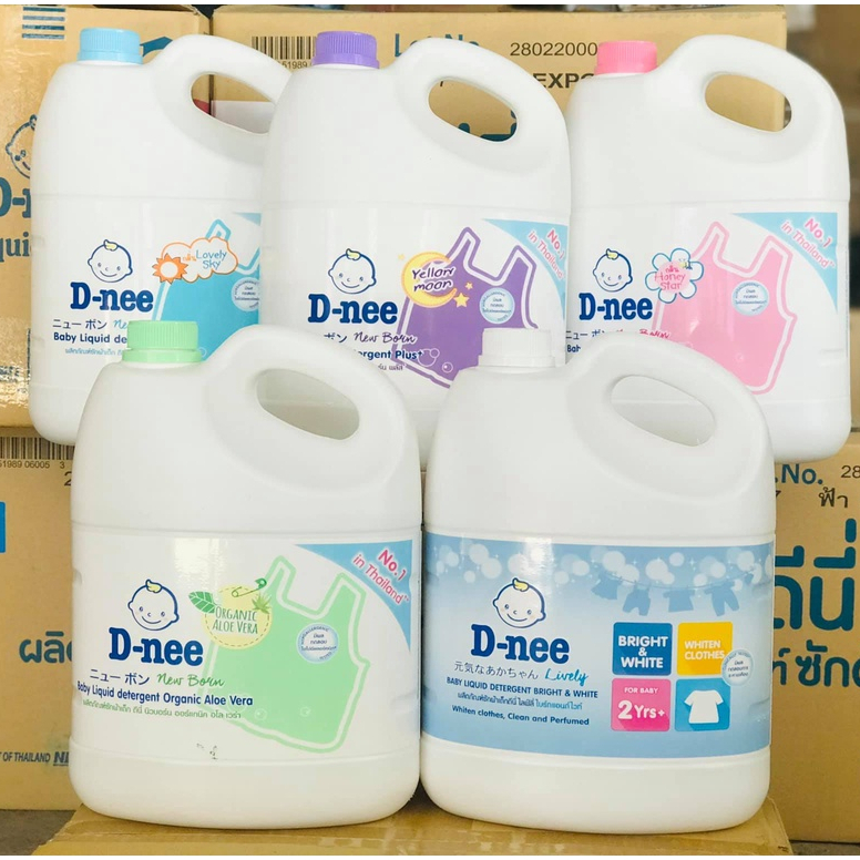 Nước Giặt Dnee 3000Ml Thơm Dịu An Toàn Cho Bé Nước Giặt Thái Hàng