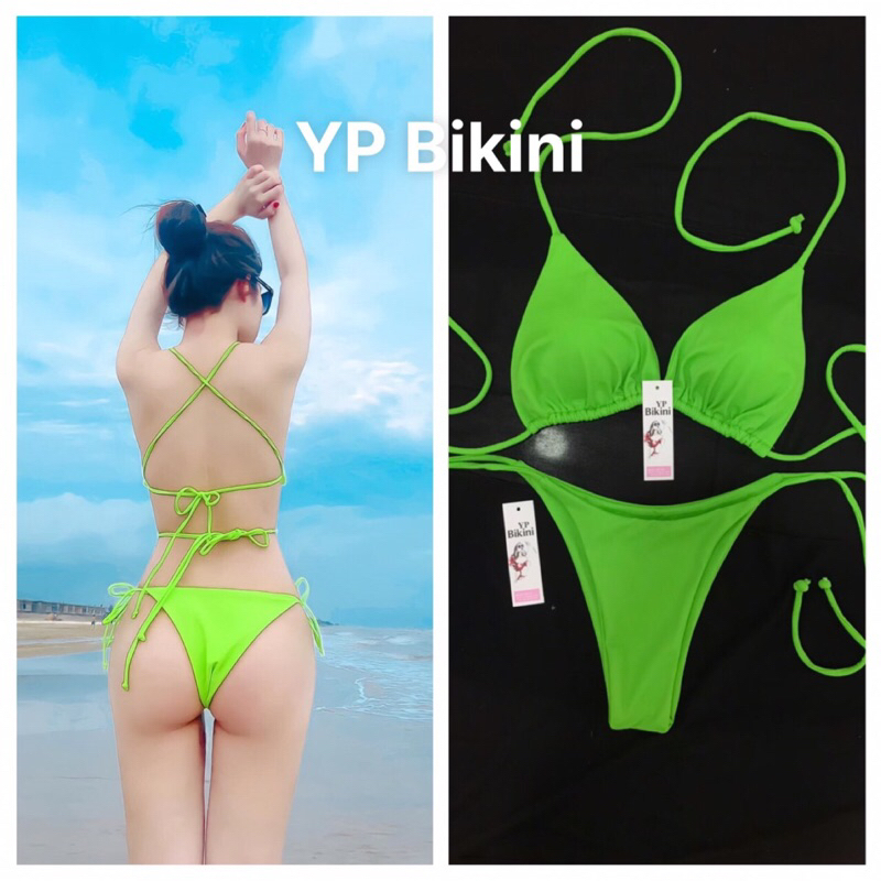 BIKINI 2 mảnh tam giác bacsic lọt khe khoe mông quyến rũ đủ màu kèm