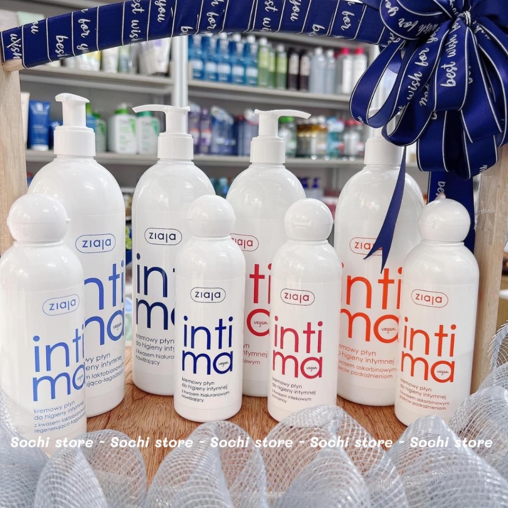 Dung dịch vệ sinh phụ nữ Intima Ziaja 200ml 500ml đủ màu cho mẹ