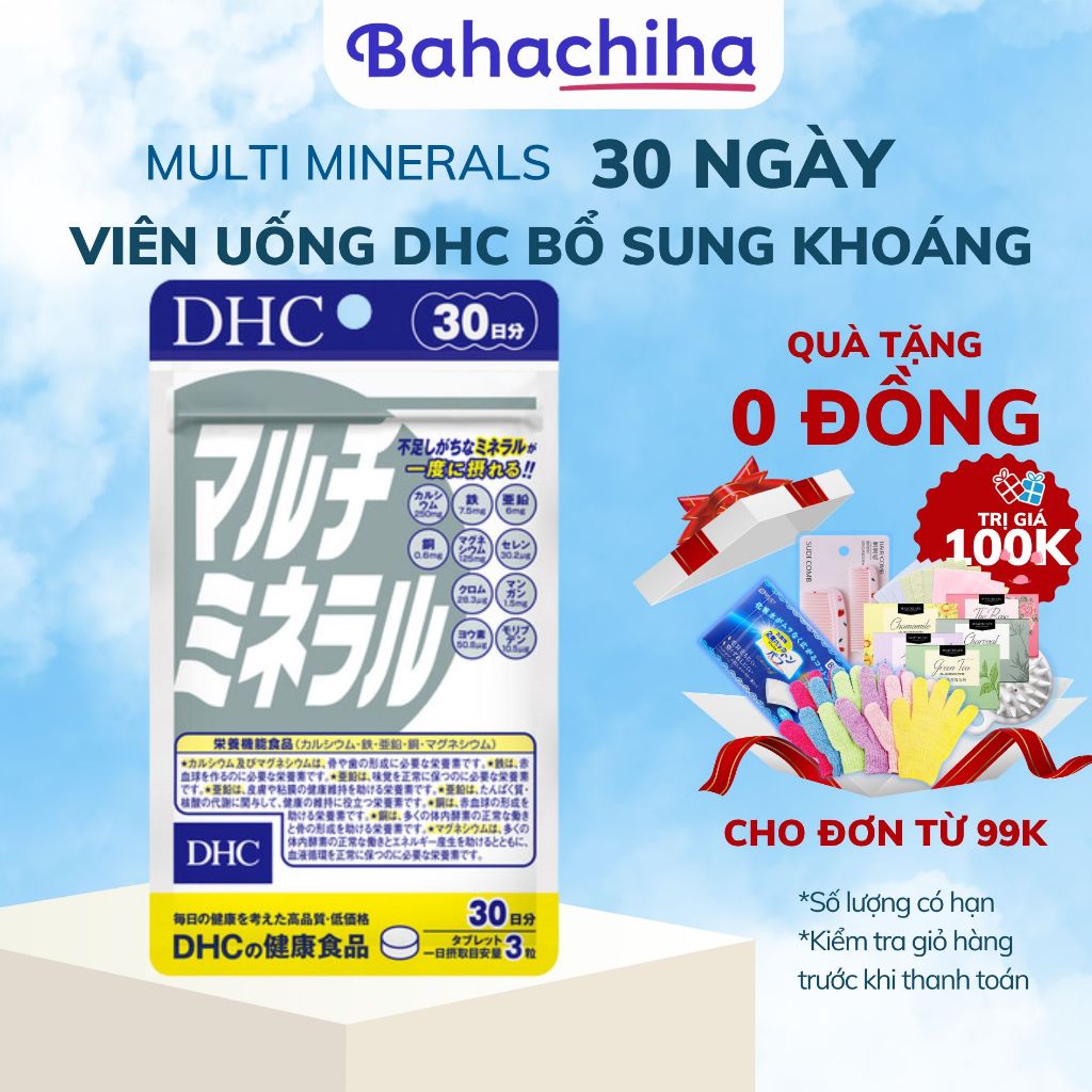 Viên uống DHC Multi Minerals khoáng tổng hợp Bahachiha Shopee Việt Nam