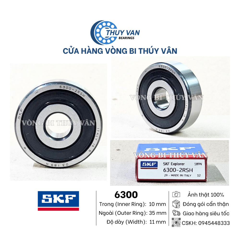 Vòng bi bạc đạn hạt tròn cầu 6300 6301 6302 6303 6304 6305 hãng SKF