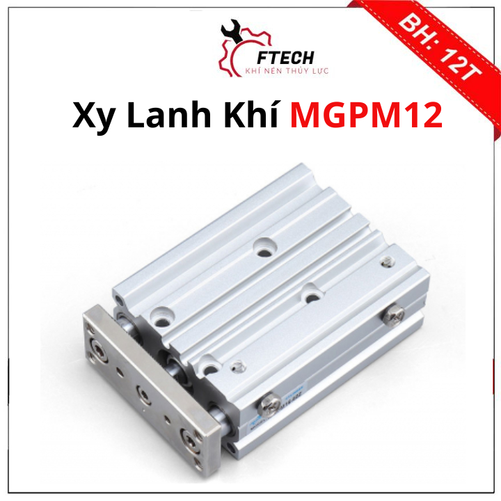 Xy Lanh Khí Nén 3 TI SMC MGPM12 hành trình 10 200mm loại tác động kép