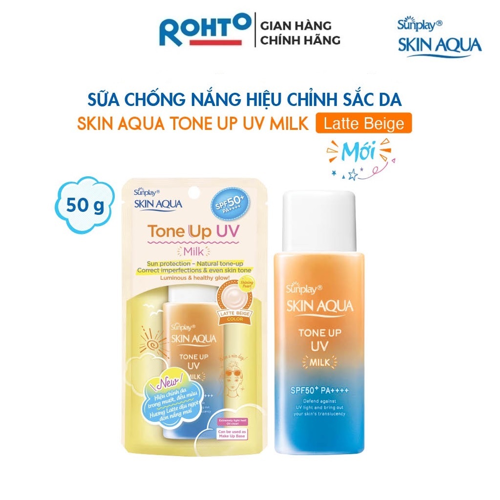 S A Ch Ng N Ng Hi U Ch Nh S C Da Sunplay Skin Aqua Tone Up Uv Milk