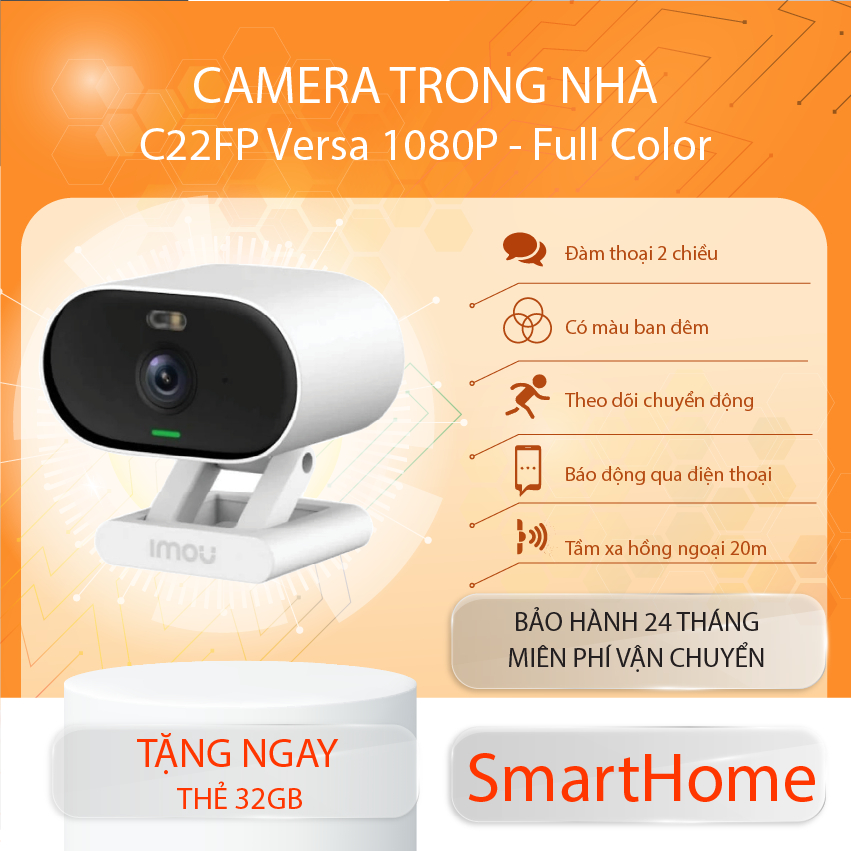 Camera Imou Wifi Trong Nh Versa C Fp Full Hd T Ng Ph T Hi N Ng I