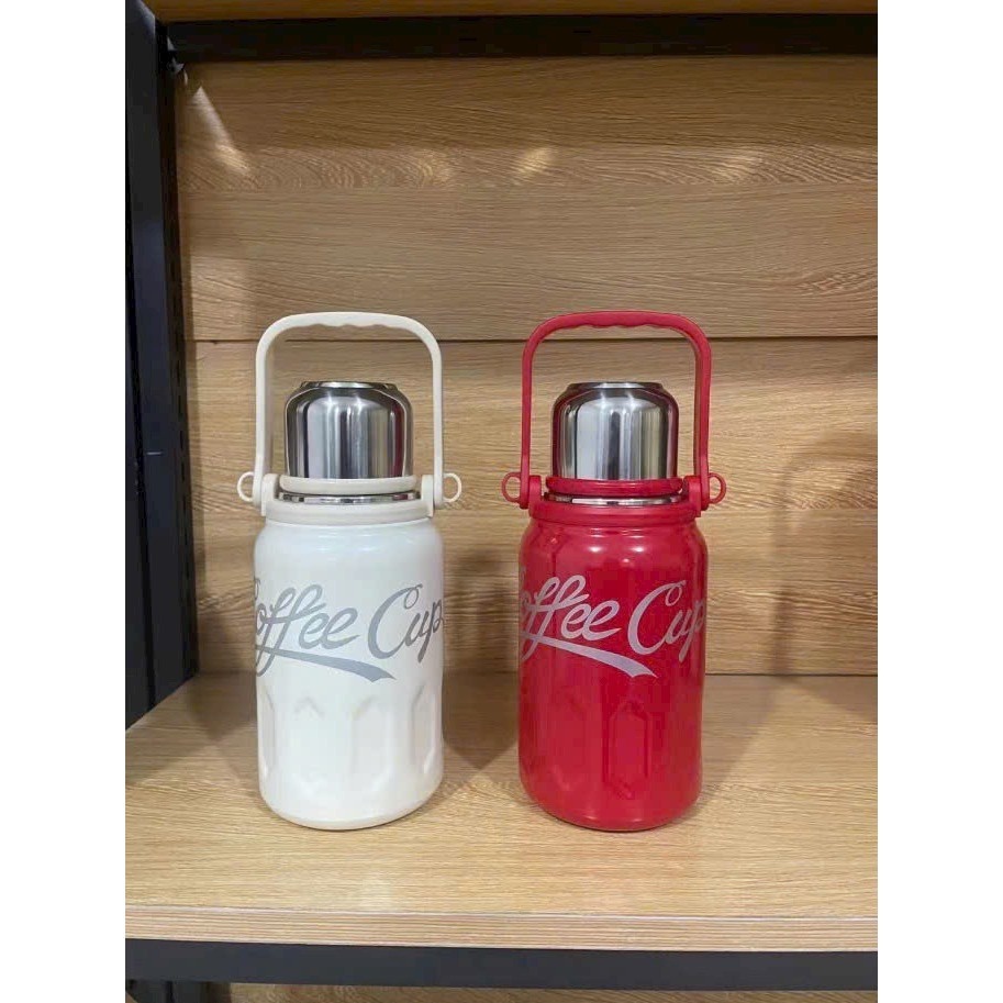 Bình giữ nhiệt kèm cốc Coca Cafee cup 1200ml Bình giữ nhiệt nước nóng