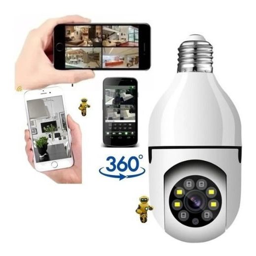 Camera Yoosee Wifi Yoosee 8 LED Đuôi Bóng Đèn Xoay 360 Độ 5 0Mps