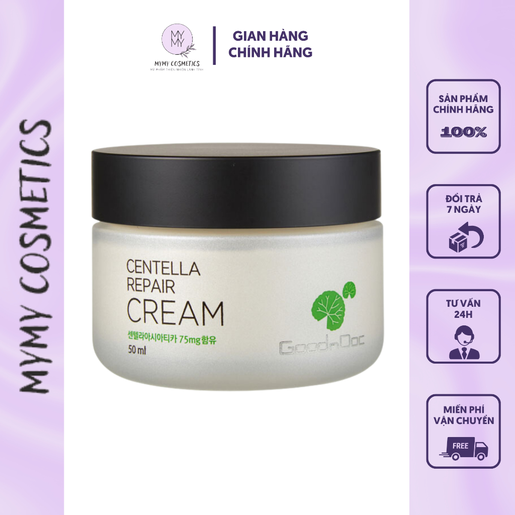 Kem D Ng Ph C H I Rau M Centella Repair Cream Goodndoc Ml Shopee