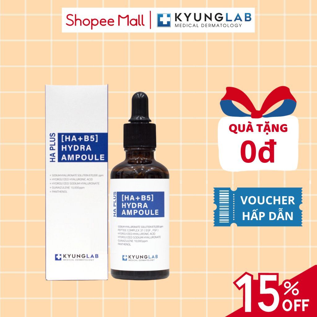 Tinh chất serum căng bóng HA B5 KyungLab 50ml cấp ẩm phục hồi da