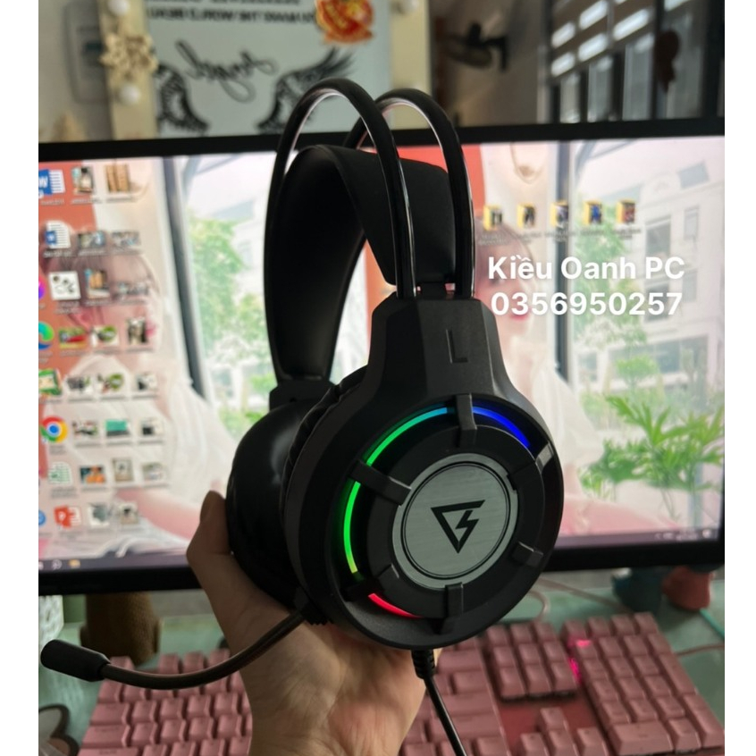 Tai Nghe Gaming GNET H3T GH3 GH5 GH6 Gh6 Plus G09 Có Mic Màu đen