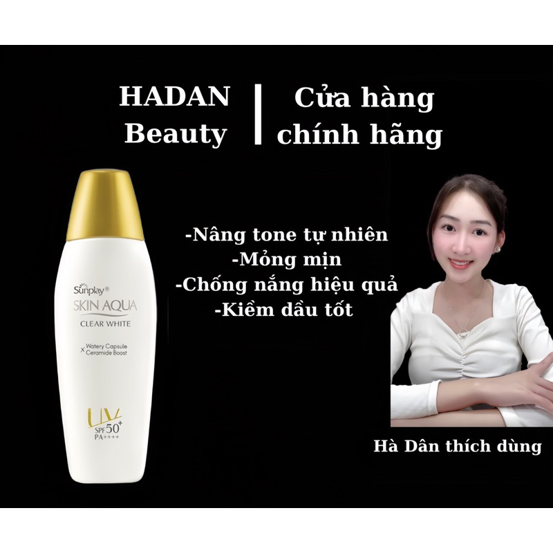 S A Ch Ng N Ng D Ng Tr Ng Cho Da D U Sunplay Skin Aqua Clear White Spf