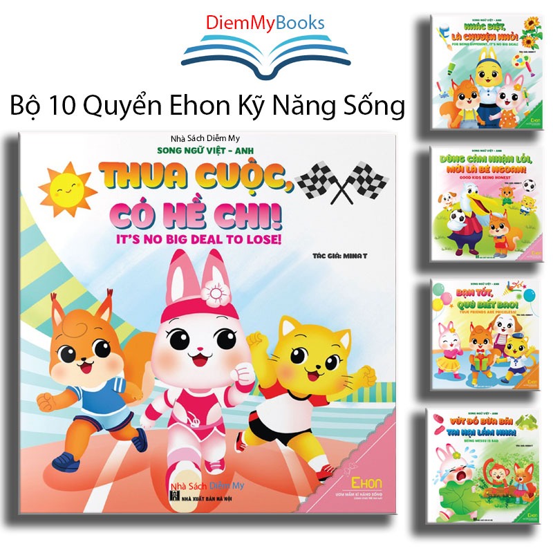 Sách Thiếu Nhi Bộ 10 Cuốn Ehon Ươm Mầm Kỹ Năng Sống Dành Cho Bé 0 6