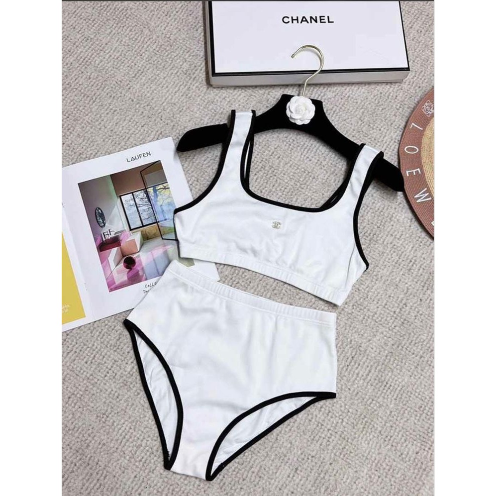 Size M L XL Bikini đồ bơi đi biển 2 mảnh cạp cao tôn dáng áo 2 dây