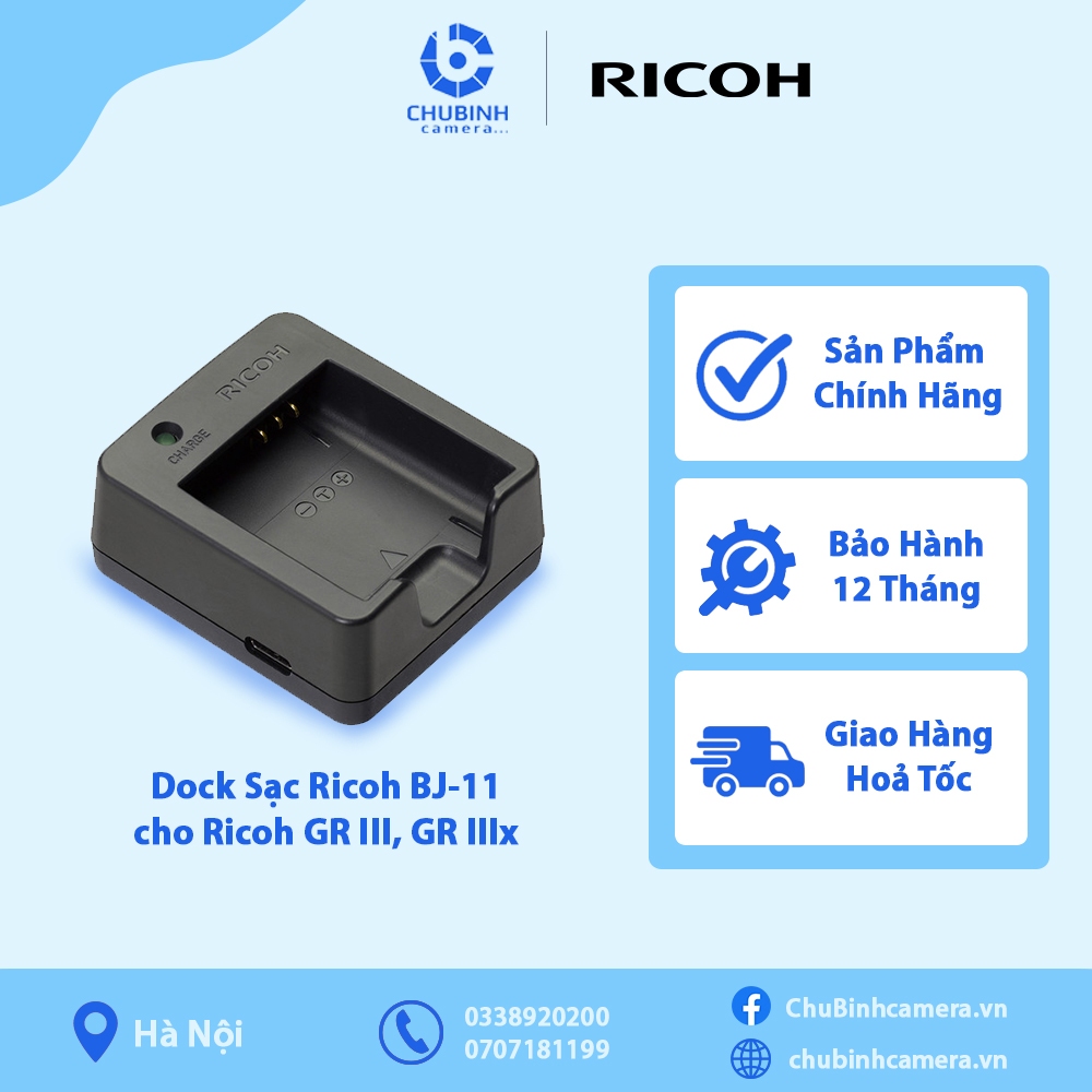 Sạc Pin RICOH BJ 11 l BJ11 cho Ricoh GR III GR IIIx Chính Hãng