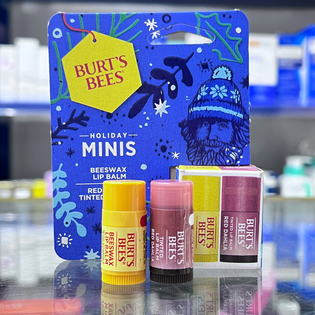 Set son dưỡng môi Burt s Bees phiên bản giới hạn Holiday Minis Lip Balm