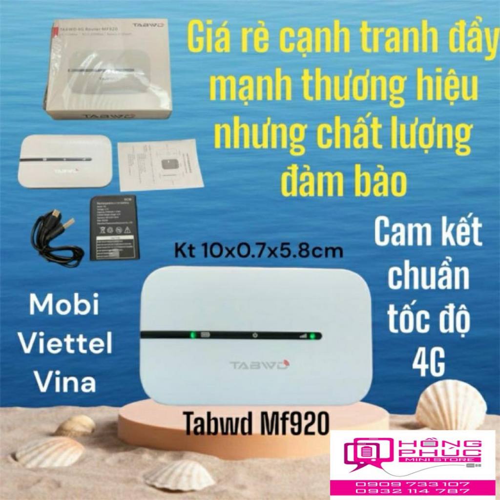 Bộ Phát WiFi 4G TABWD MF920 pin 2100mah Shopee Việt Nam