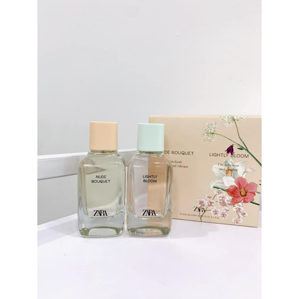 Set Nước Hoa ZARA EDP Lighty Bloom Deep Garden Nude bouquet Fields
