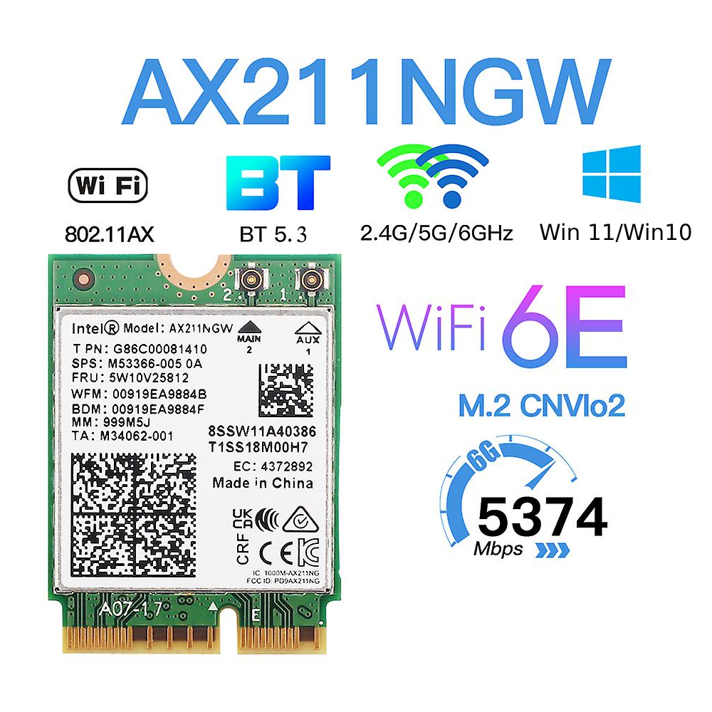 Card Wifi E Bluetooh Intel Ax Ax Ax Ngw Wifi Bluetooth Wifi