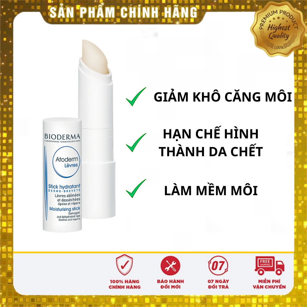 Son Dưỡng Môi Bioderma Atoderm Stick Levres 4g Shopee Việt Nam