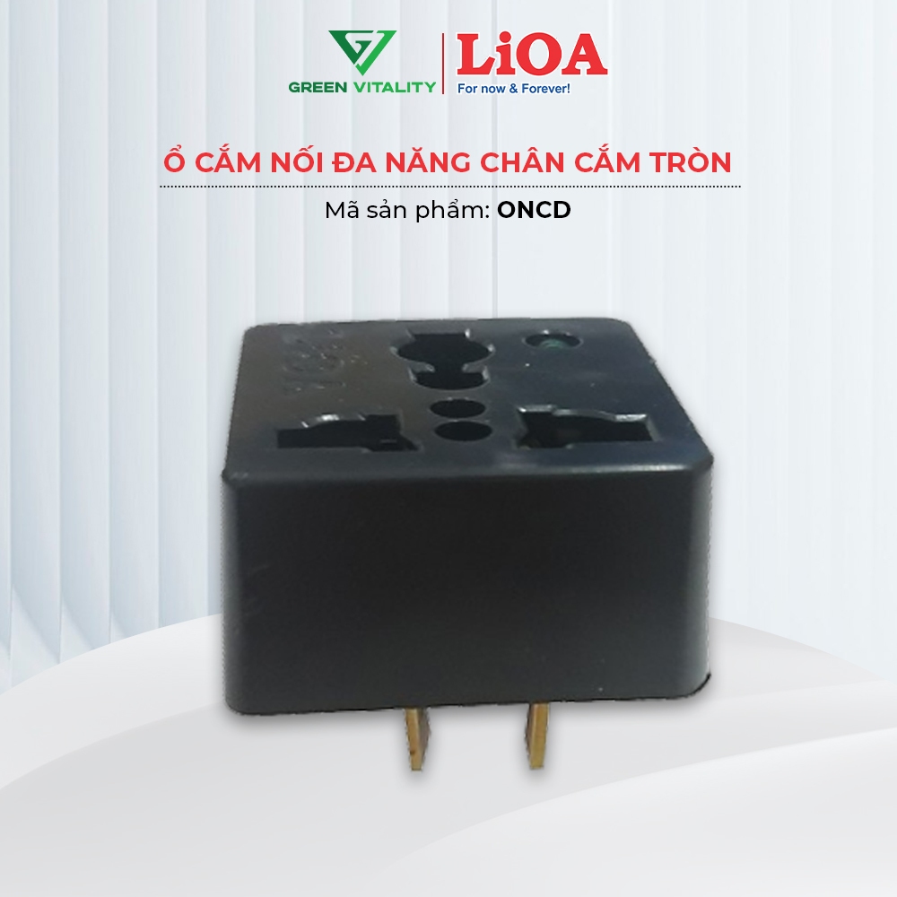 Ổ cắm nối đa năng LIOA ổ cắm nối chia 3 chân ngả cách điện tốt chịu