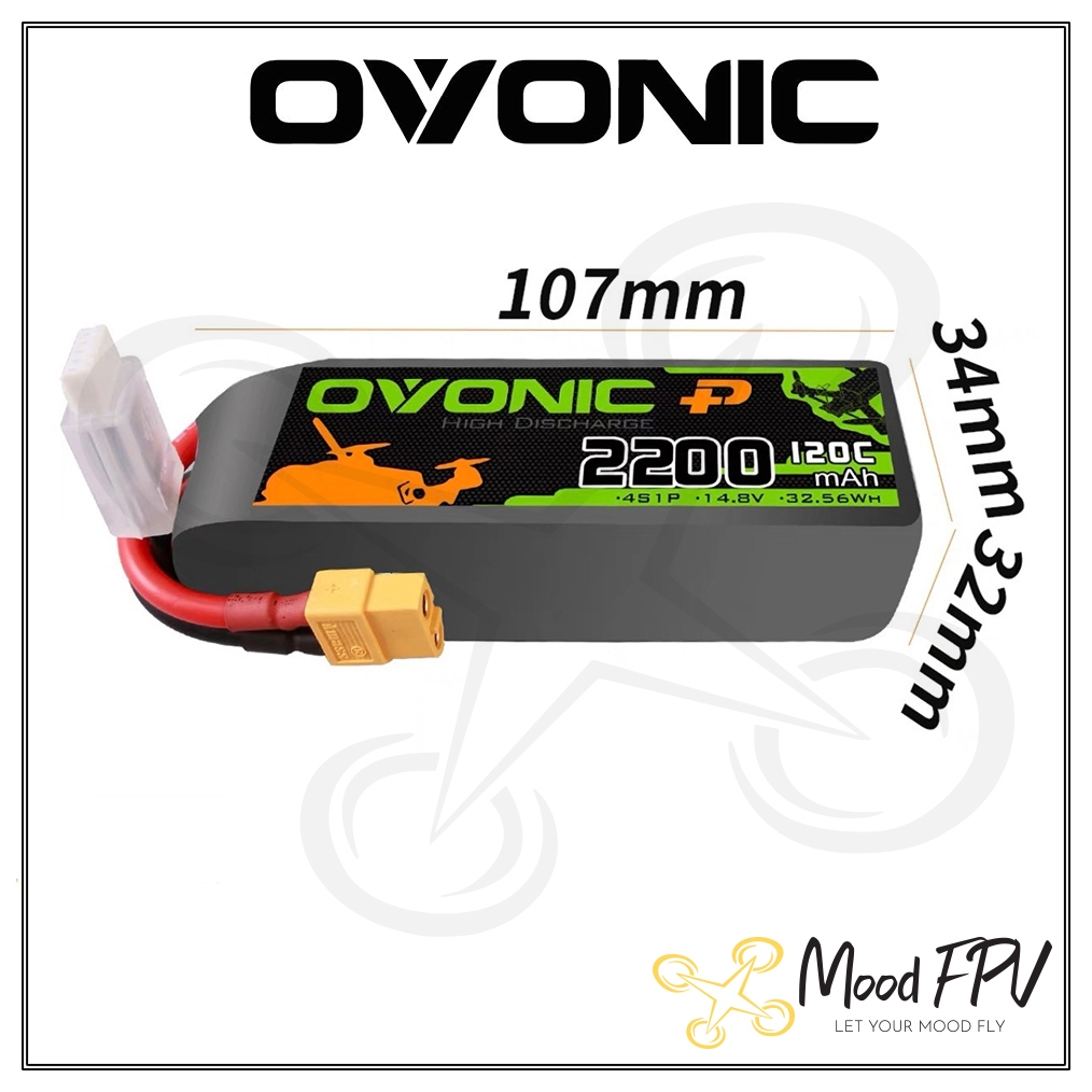 Pin Lipo Ovonic FPV 2200mah 4S 120C Chính Hãng Shopee Việt Nam