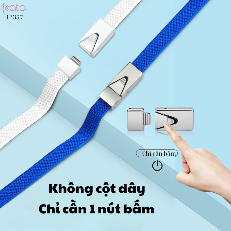 Dây giày bản dẹt co giãn khóa bấm không cần buộc dây Nam Nữ trẻ em