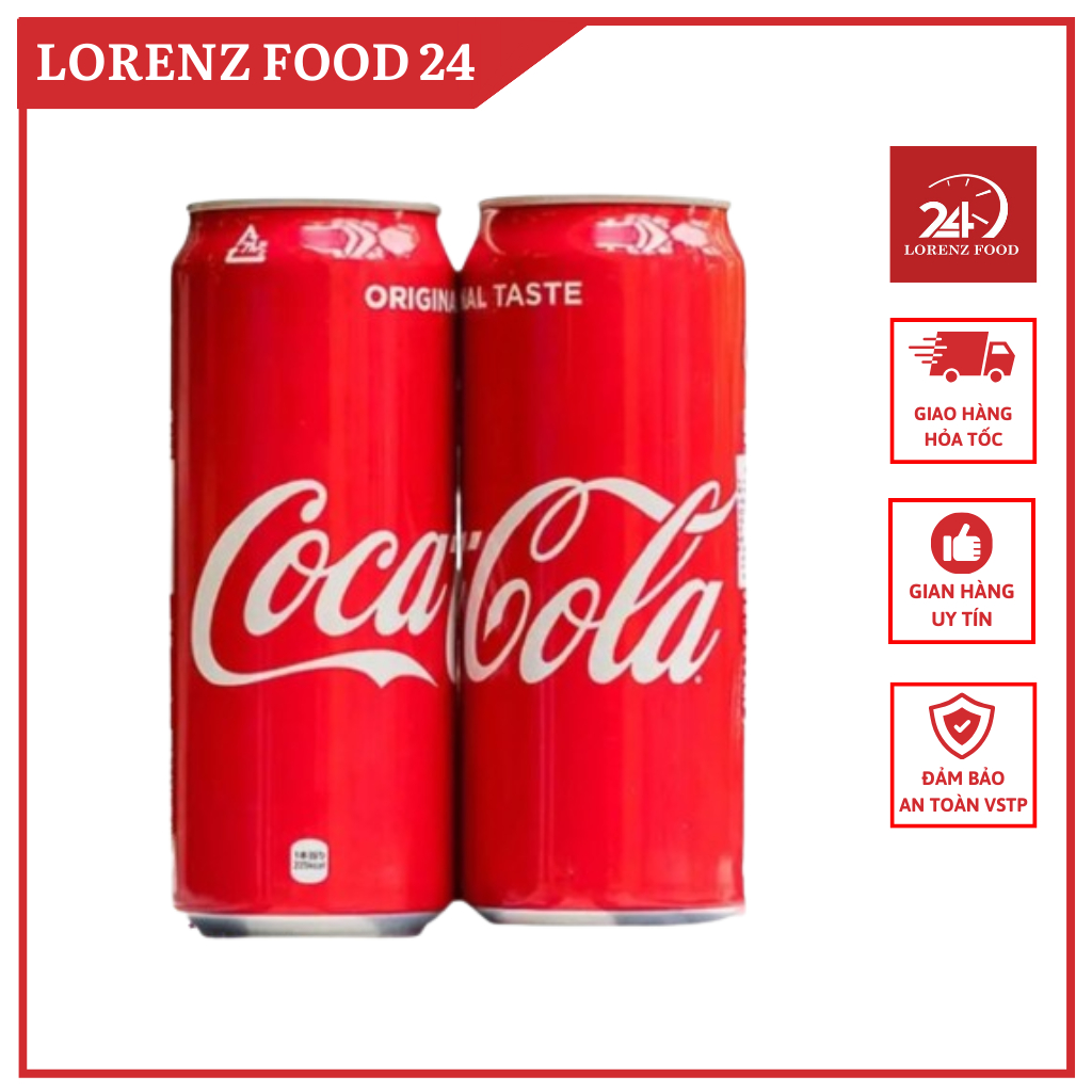 Lốc 24 Lon Nước Giải Khát Không Đường Coca Cola Zero 320mlx24 Lorenz