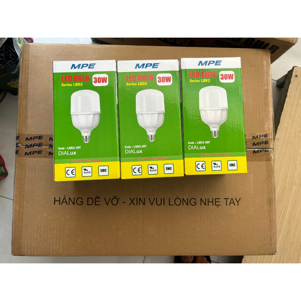 BÓNG ĐÈN TRÒN ĐÈN LED BULB 30W MPE LBD2 30 Shopee Việt Nam