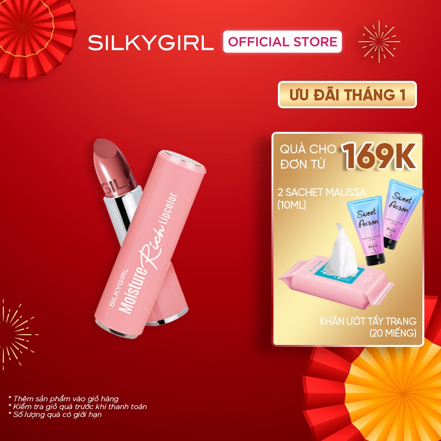 Son Dưỡng Có Màu Silkygirl Moisture Rich Lipcolor 3 2g Shopee Việt Nam