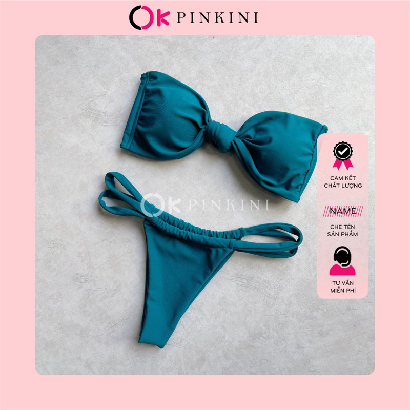 Đồ Bơi Bikini 2 Mảnh PIKINI Có Mút Áo Cột Quần Lotkhe 2M39 Shopee