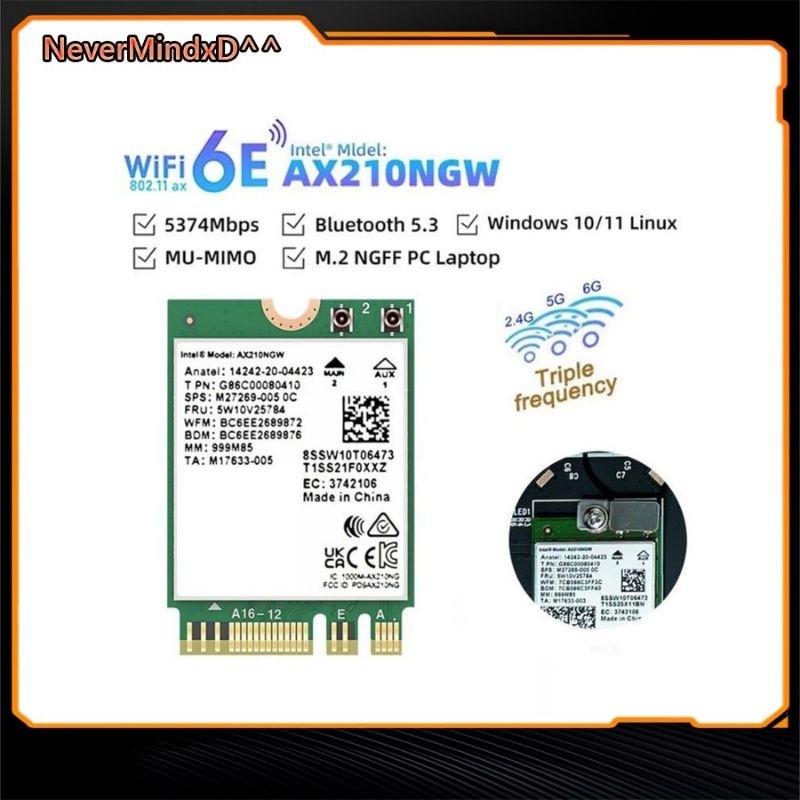 Card Wifi Intel Ax Ngw Wifi E Bluetooth Shopee Vi T Nam