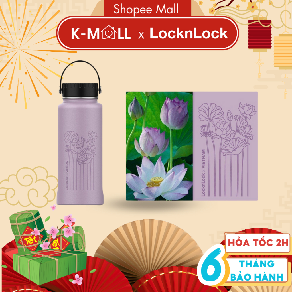 Bình giữ nhiệt LocknLock Riga Tumbler Vietnam Edition 897ml LHC4160VOL