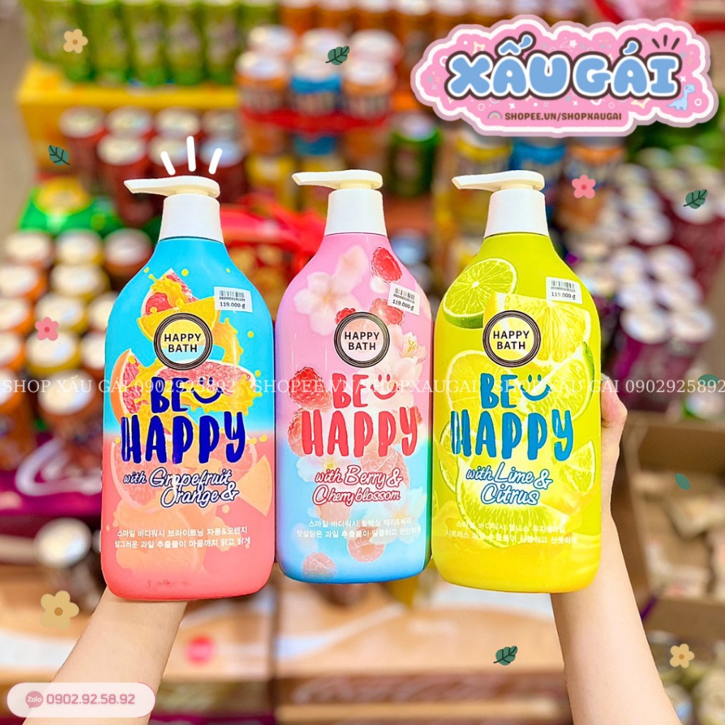 S A T M Tinh Ch T H Ng Hoa Happy Bath Essence Body Wash Ml Shopee