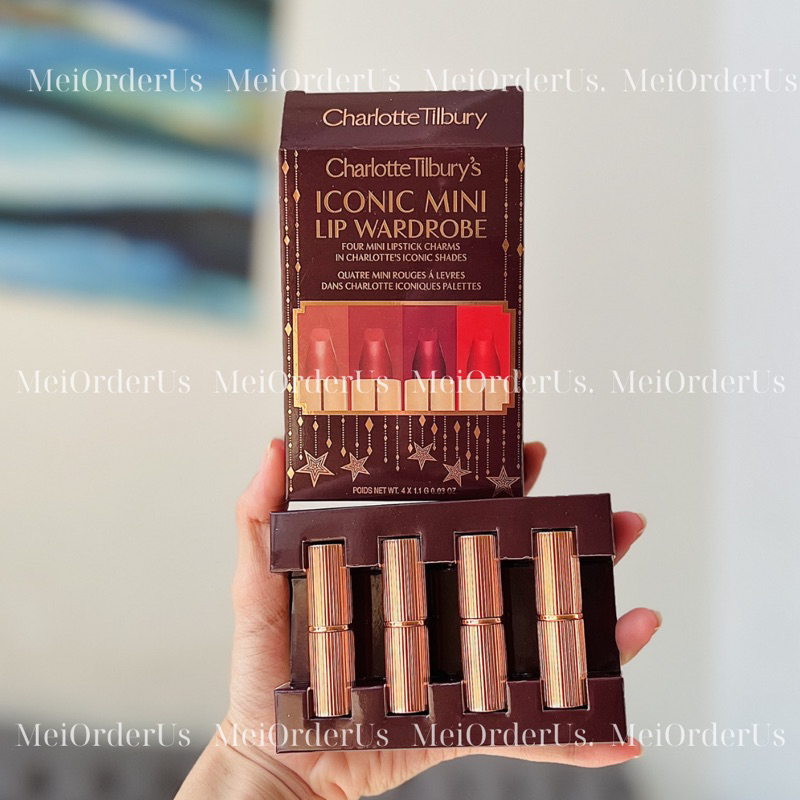 X Gram Set Son Charlotte Tilbury Mini Lip Wardrobe Shopee Vi T Nam