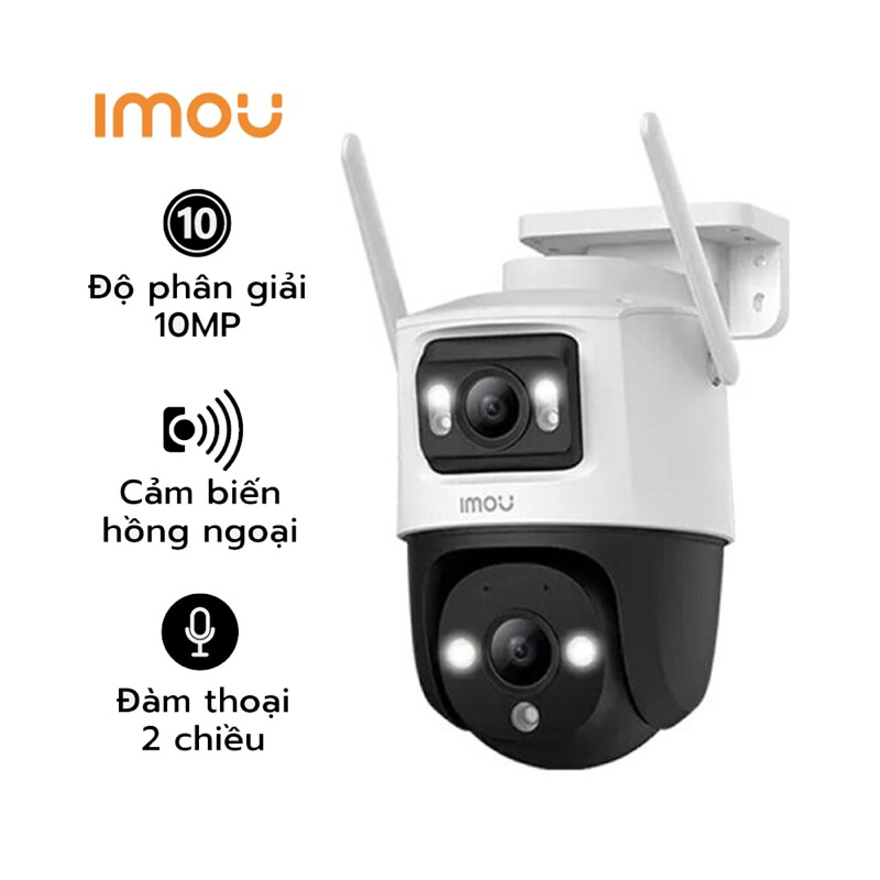 Camera Wifi iMOU Cruiser Dual 10MP IPC S7XP 10M0WED Xoay 360 Ngoài Trời